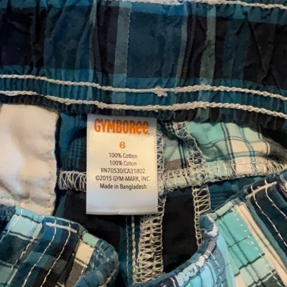 Gymboree Blue and White Madras Plaid Shorts - Picture 3 of 4